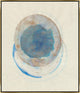 36x42 Mavi Daire IV, Framed Artwork, Gold