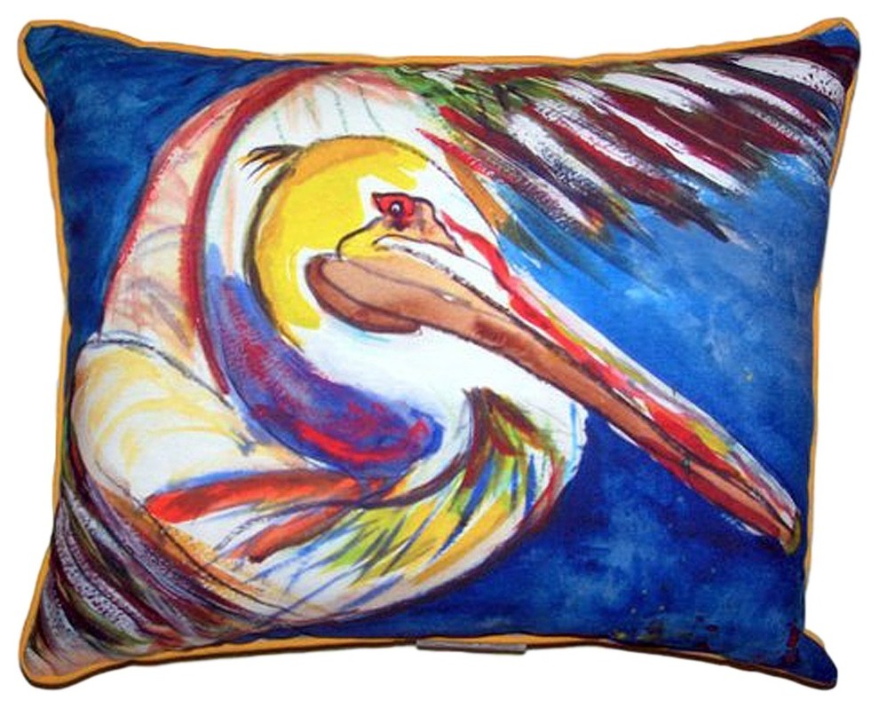 Pelican Wing Large Indoor/Outdoor Pillow, 16"x20"