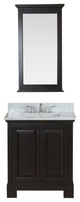 Richmond 30" Bathroom Vanity With Carrera Marble Top and Mirror