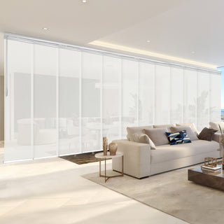 Amour 12-Panel Track Extendable Vertical Blinds 140-260"W