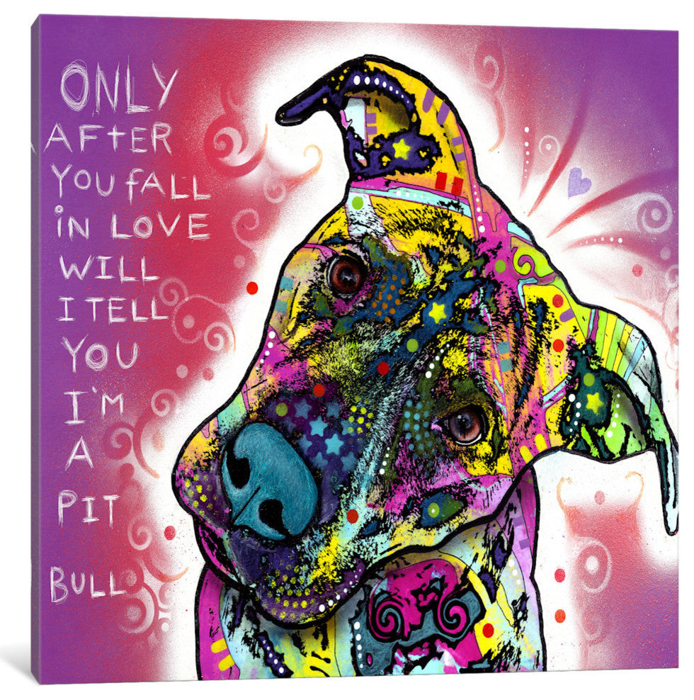 "I'M A Pit Bull" Wrapped Canvas Art Print, 26x26x1.5