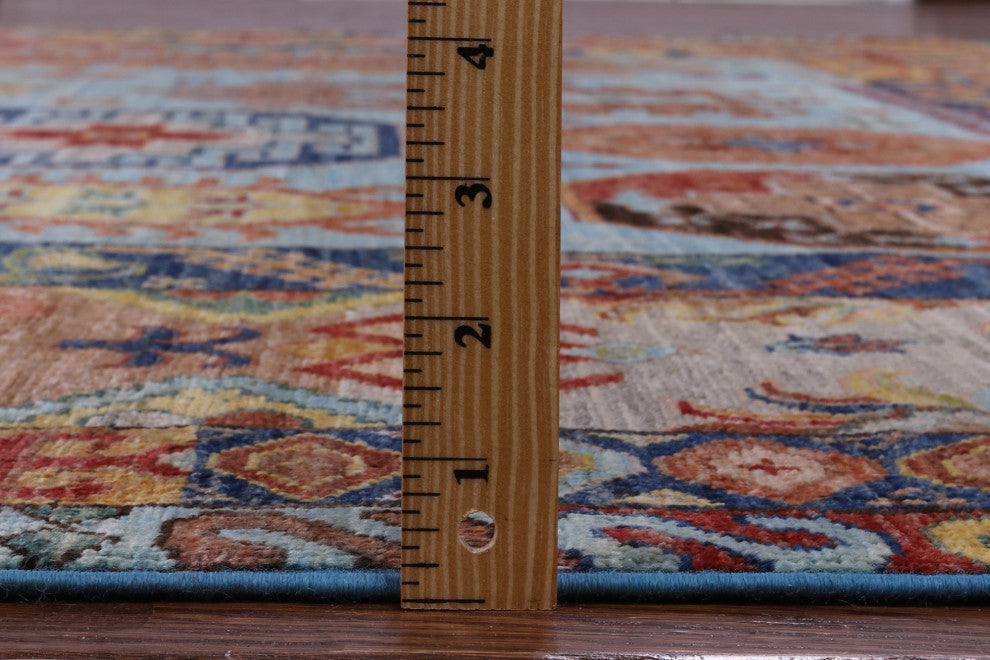 8' 3" X 11' 6" Fine Turkmen Ersari Handmade Wool Rug - Q12466