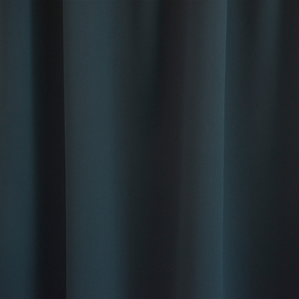 Solid Thermal Blackout Curtain Panels, Navy, 63", Set of 2