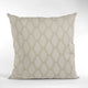 Wheat Diamond Shiny Fabric With Embroidery Luxury Throw Pillow, 12"x20"