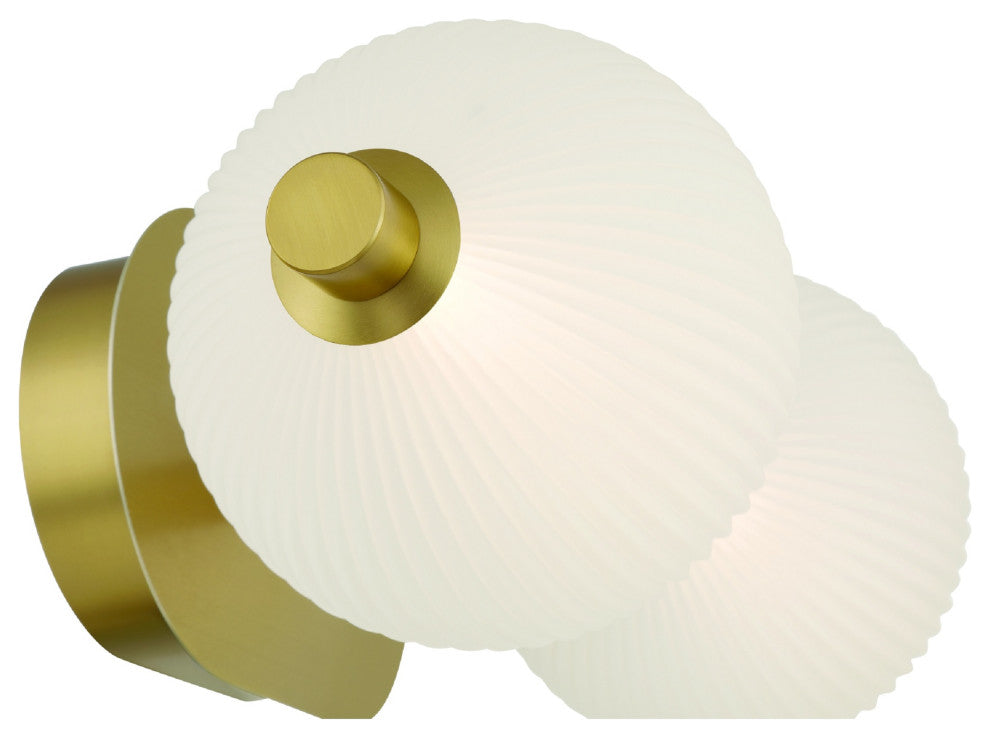 Palmas 2-Light Vanity, Gold