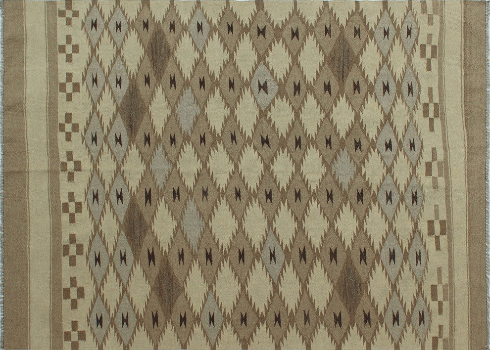 Winchester Kilim Tariq Ivory Rug, 4'9x6'6