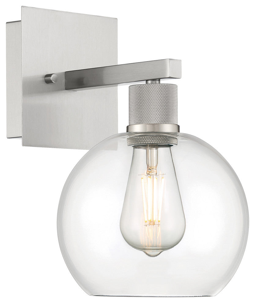 Access Lighting 63145LEDDLP/CLR Port Nine 13" Tall LED Wall - Brushed Steel