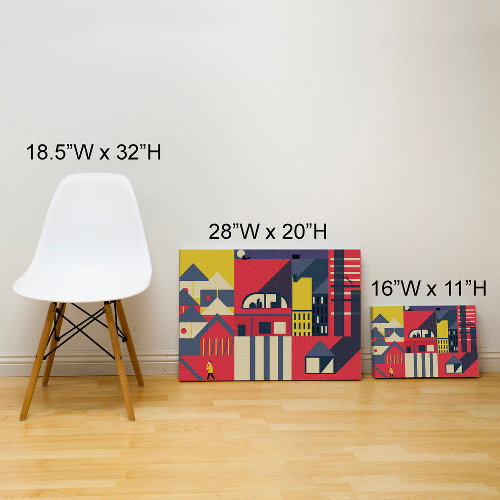 Mod Made "Color Maze" Canvas Wall Art, 11"x16"