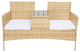 Safavieh Outdoor Viora Loveseat Natural/White Cushion