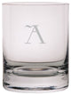 Celtic Etched Monogram 11oz. Stolzle New York Crystal Rocks Glass, Letter A