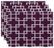 18"x14" Bamboo 1, Geometric Print Placemat, Purple, Set of 4