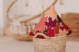 Leaf Pile Accent Pillow With Removable Insert, Fuschia, 26"x26"