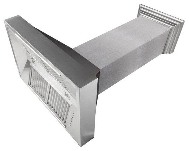 Ducted DuraSnow Stainless Steel Range Hood with Oil Rubbed Bronze Shell