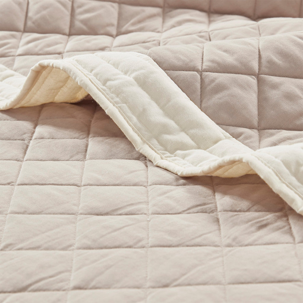 Madison Park Breanna 6 Piece Cotton Daybed Cover Set, Khaki