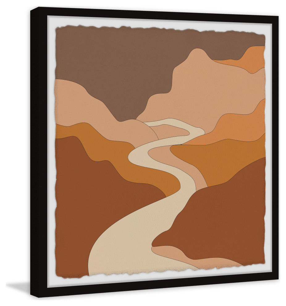 "The Endless River" Framed Painting Print, 24x24