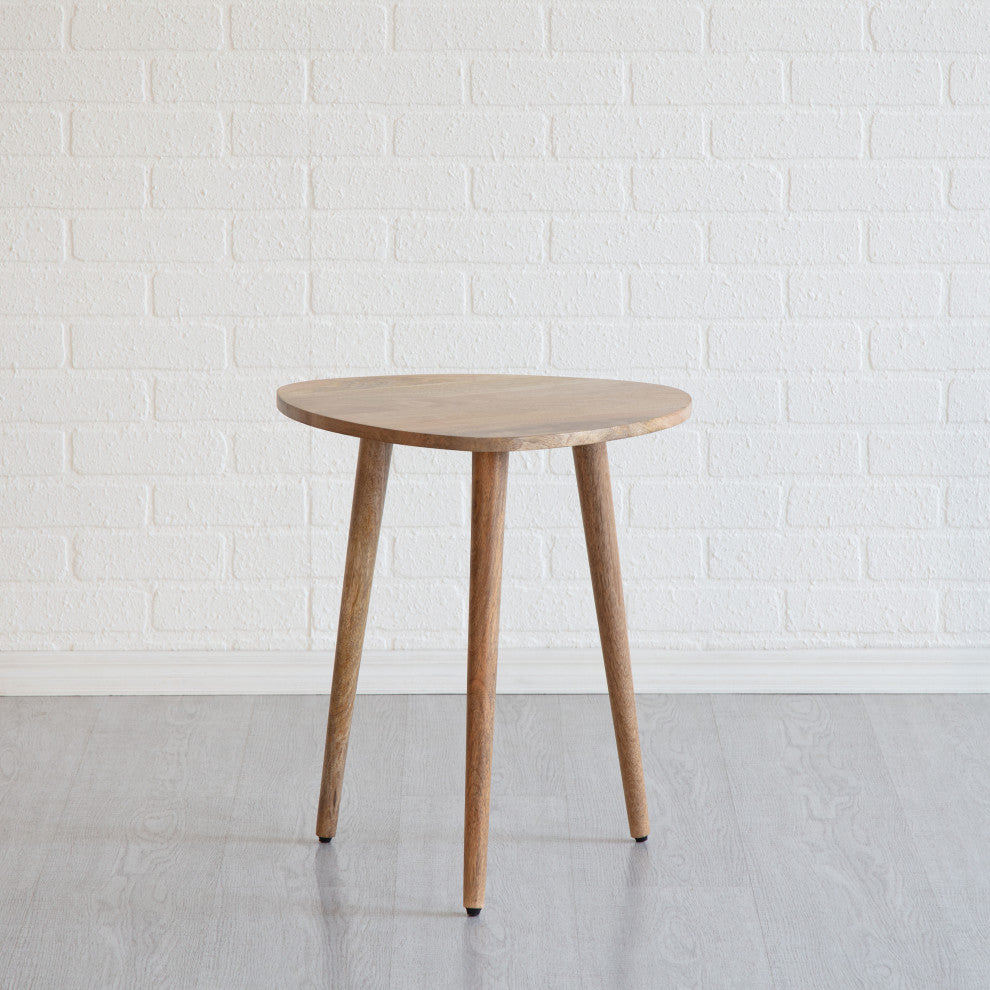 Tora End Table, Natural, 20"