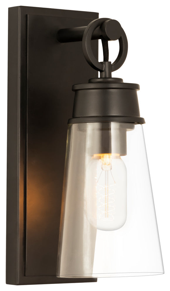 Z-LITE 2300-1SS-MB 1 Light Wall Sconce, Matte Black