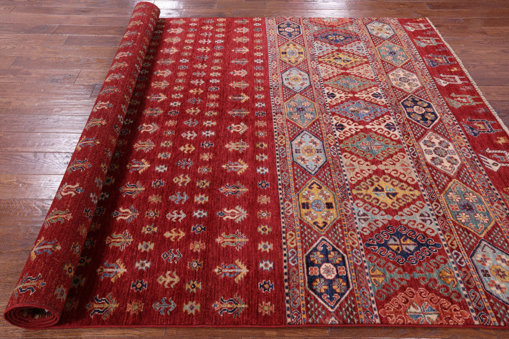6' 7" X 9' 9" Tribal Persian Gabbeh Handmade Rug Q5359