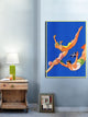 "Diving Women and Man" Painting Print on Canvas by John Newton Howitt