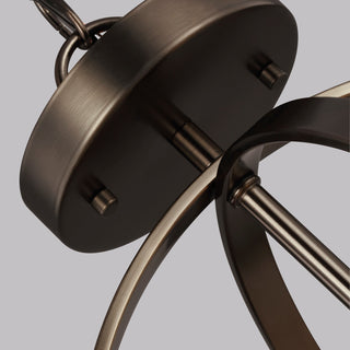 Generation Lighting 7724602 Alturas 2 Light 14"W Outdoor Pendant - Brushed