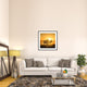 "Golden Sunrise" Framed Digital Print by Piet Flour, 38"x38"