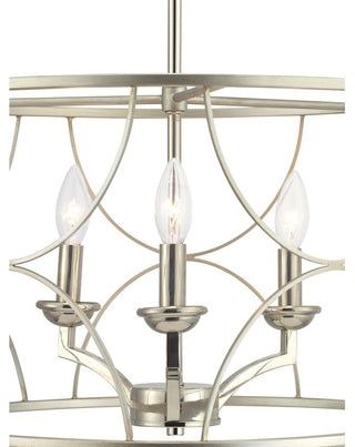 Landree Collection 3-Light Chandelier, Silver Ridge