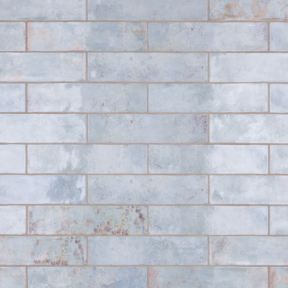 Biarritz 3" x 11-7/8" Ceramic Wall Tile, Blue