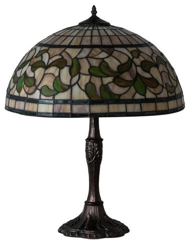 Meyda Lighting 232800 26" High Tiffany Turning Leaf Table Lamp