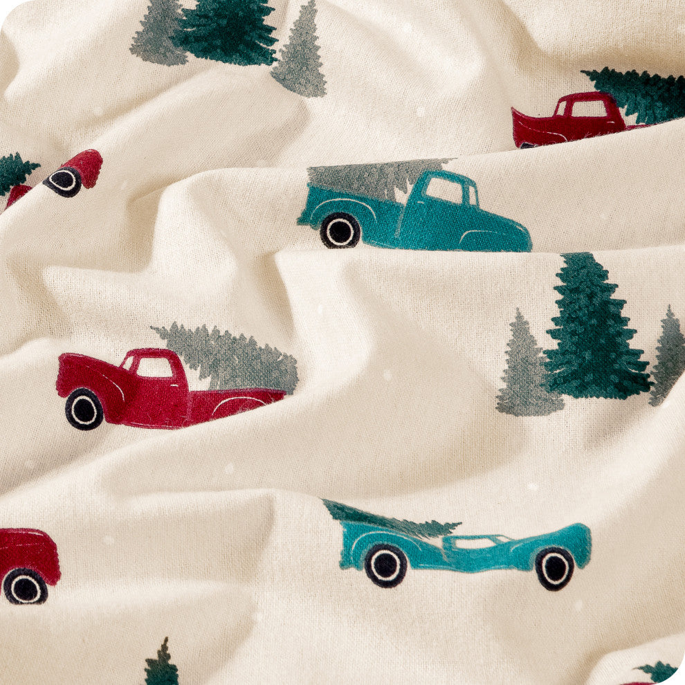 Bare Home Cotton Flannel Sheet Set, Heritage, Queen