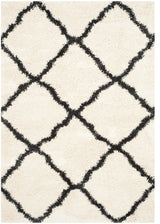 Safavieh Belize Shag Sgb489B Shag Rug, Ivory/Charcoal, 2'3"x5'0"