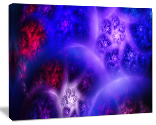 Bright Blue Magic Stormy Sky, Oversized Abstract Canvas Art Print, 60x40