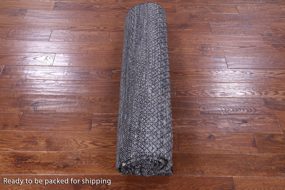 8' 2" X 10' 0" Savannah Grass Handmade Wool Rug - Q13414