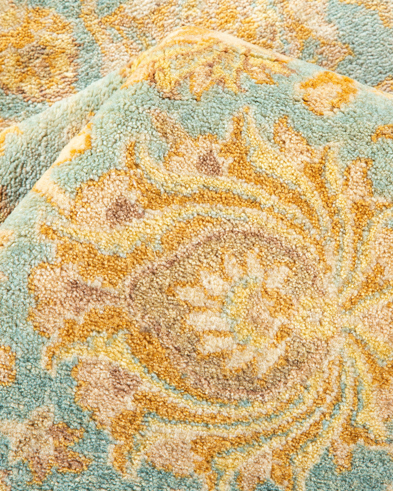 Mogul, One-of-a-Kind Hand-Knotted Area Rug Light Blue, 8' 4" x 10' 1"