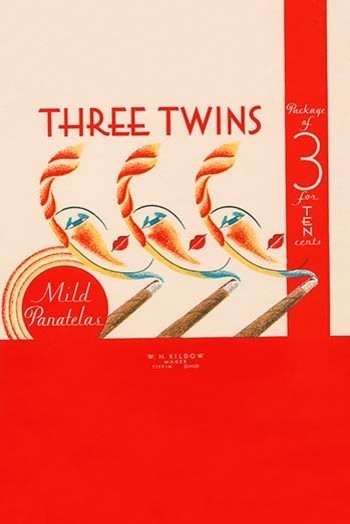 Three Twins Mild Panatelas- Canvas Poster 20" x 30"