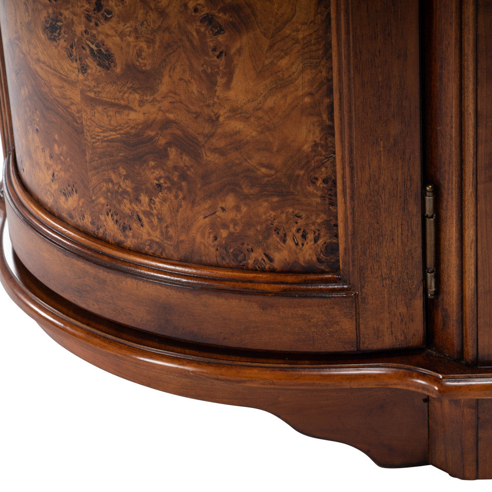 Durham Corner Cabinet, Medium Brown