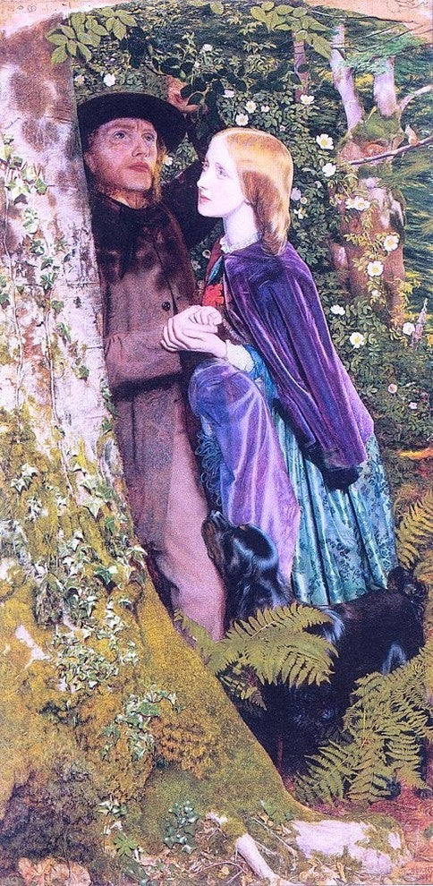 Arthur Hughes The Long Engagement, 15"x30" Wall Decal Print
