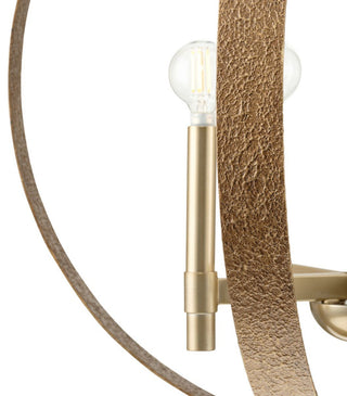 Allegheny Collection Six-Light Rustic Chandelier, Soft Gold