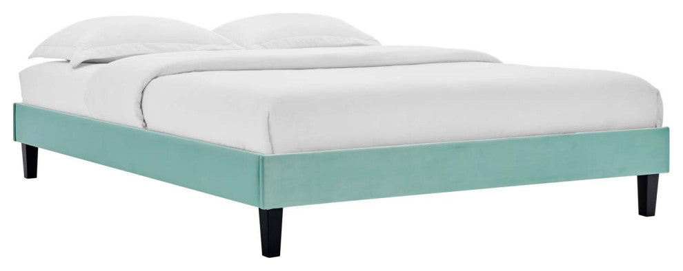Elise Full Performance Velvet Platform Bed MOD-6877-MIN