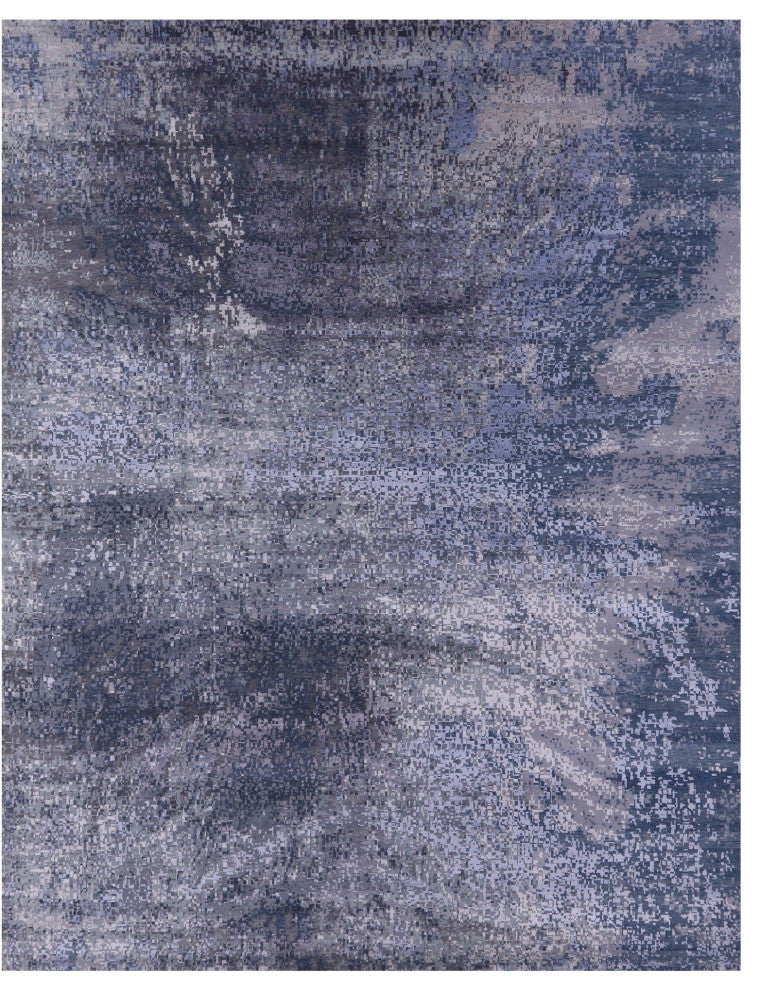 Wool and Silk Abstract Handmade Rug 12' 0" X 14' 11" Q11607