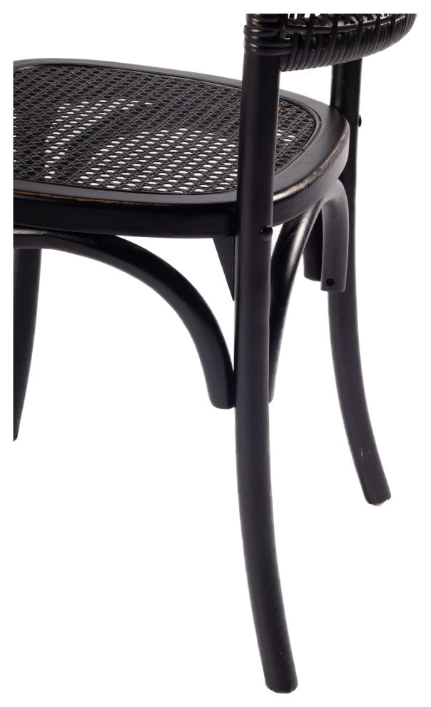 Rustic Churchill Dining Chair Antique Black - M2 - Black