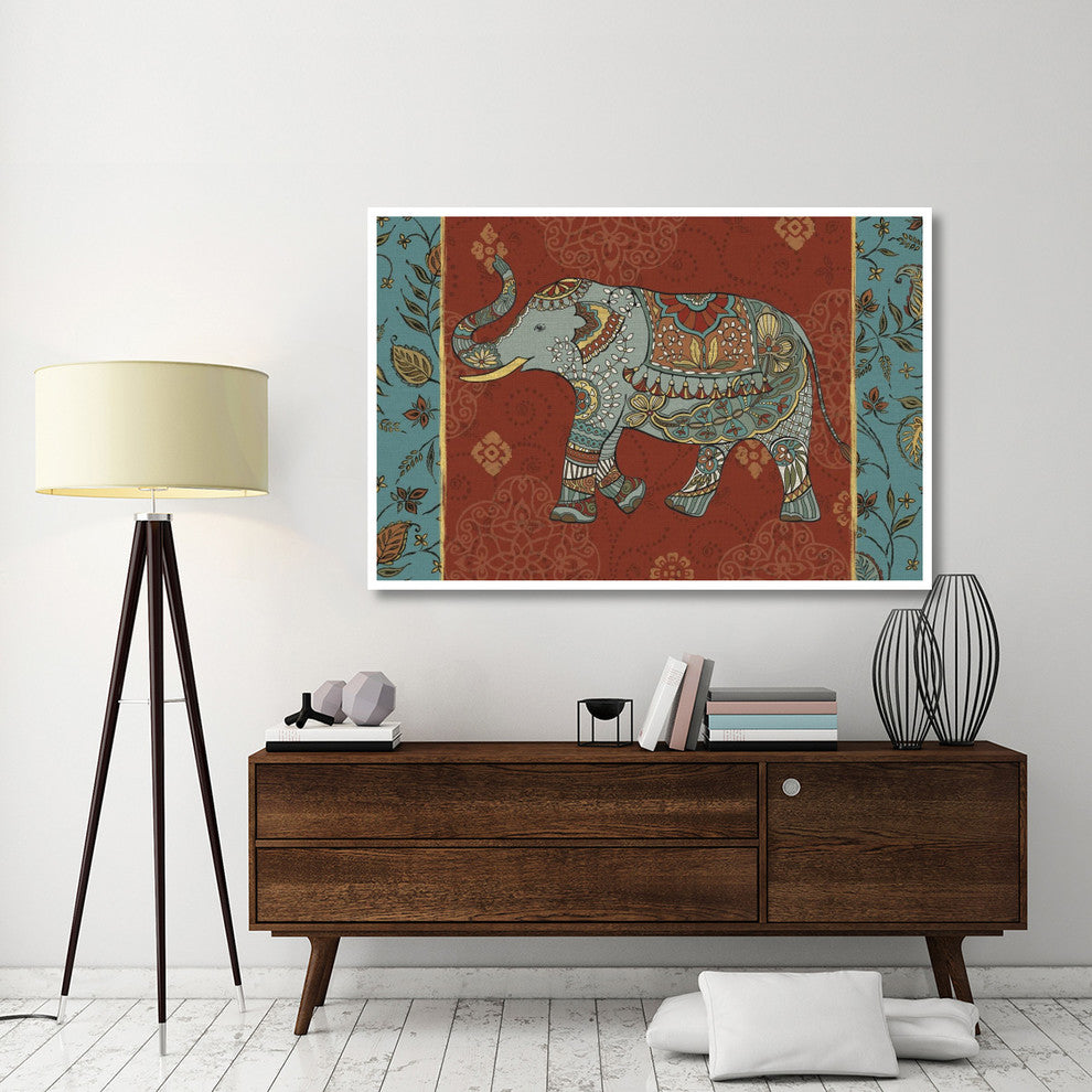 "Elephant Caravan IIM" Digital Paper Print by Daphne Brissonnet, 62"x42"