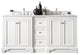 De Soto 72" Double Vanity, Bright White, Base Only
