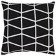 Surya Somerset SMS-034 22"x22" Pillow Cover, Black/White