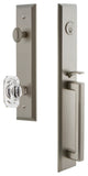 Fifth Avenue Dummy Handleset, D Grip and Baguette Clear Crystal Knob, 849282