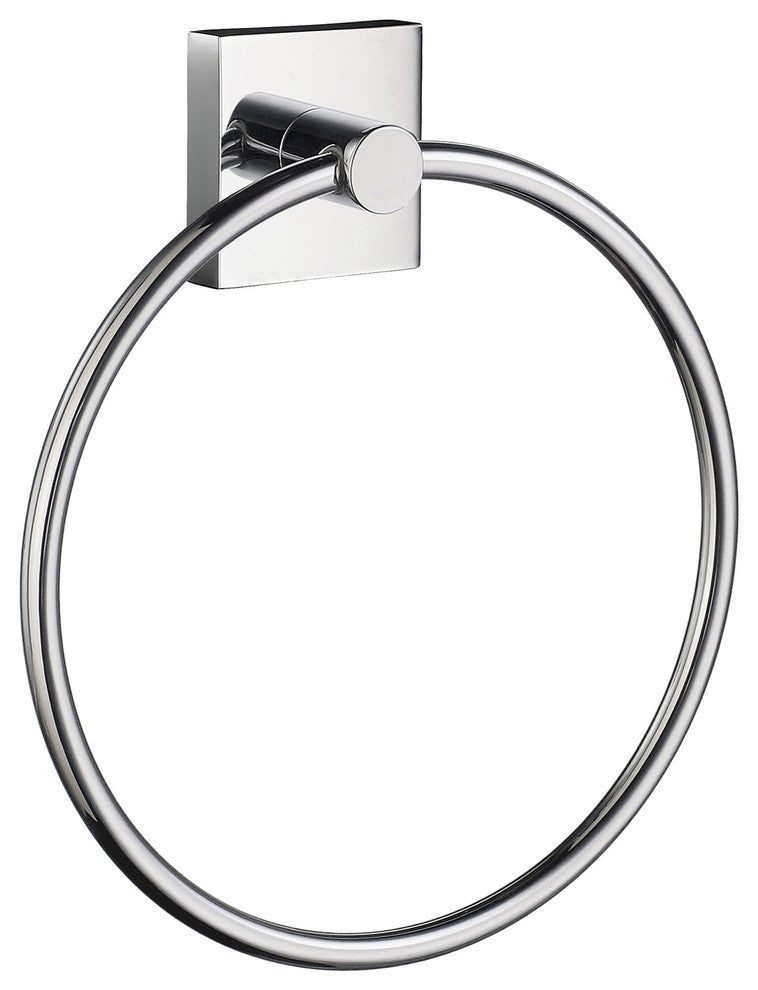 House Towel Ring Chrome