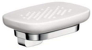 Hansgrohe Axor Urquiola Soap Dish Wall Mounted with Opaque Glass Dish