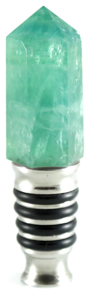 Green Fluorite Wine Stopper