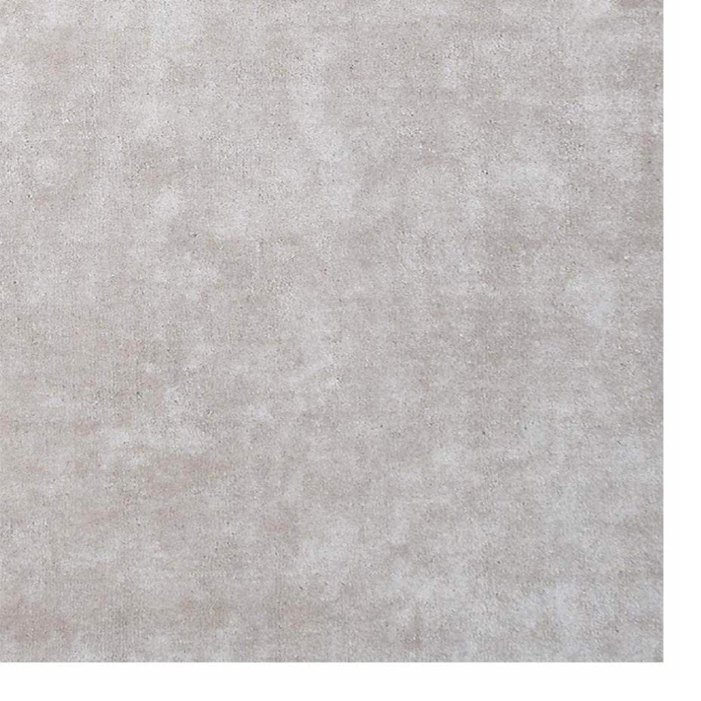 Hand Knotted Silk Area Rug Solid White