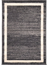 Unique Loom Black Del Mar Maria 2' 2 x 3' 0 Area Rug