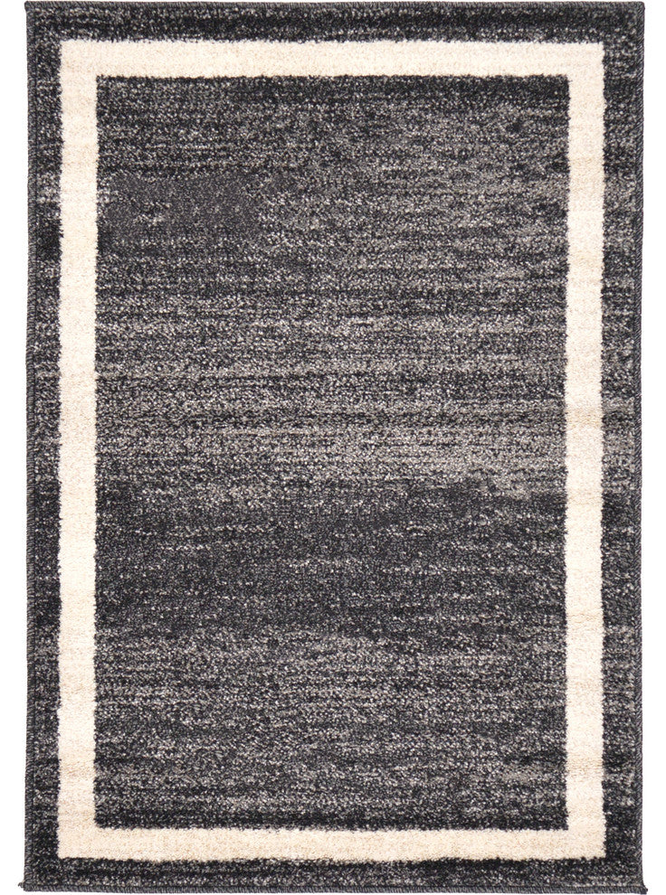 Unique Loom Black Del Mar Maria 2' 2 x 3' 0 Area Rug